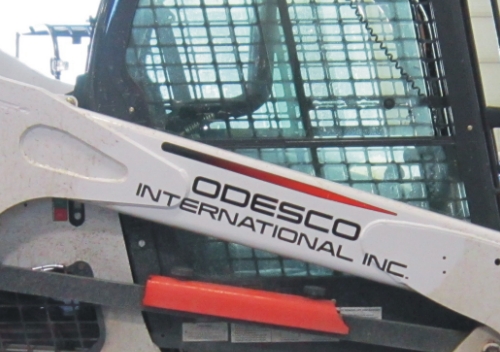 Industrial equipment decals