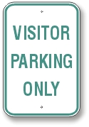 Custom Visitor Parking signs