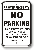 Private Property signage